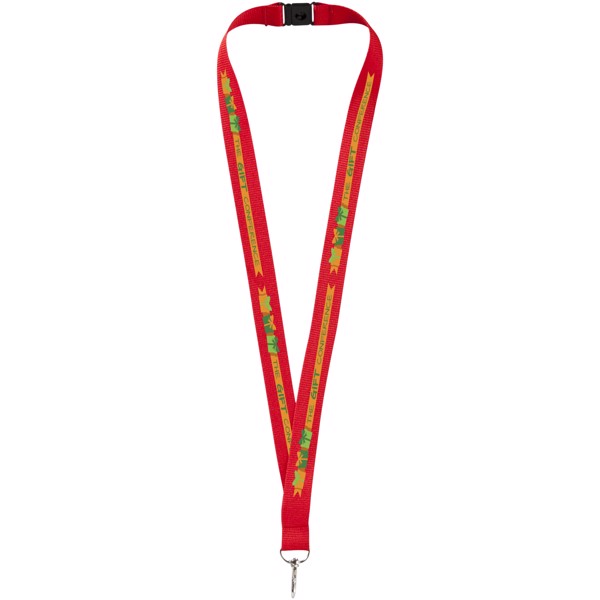 Lago lanyard with break-away closure - Red