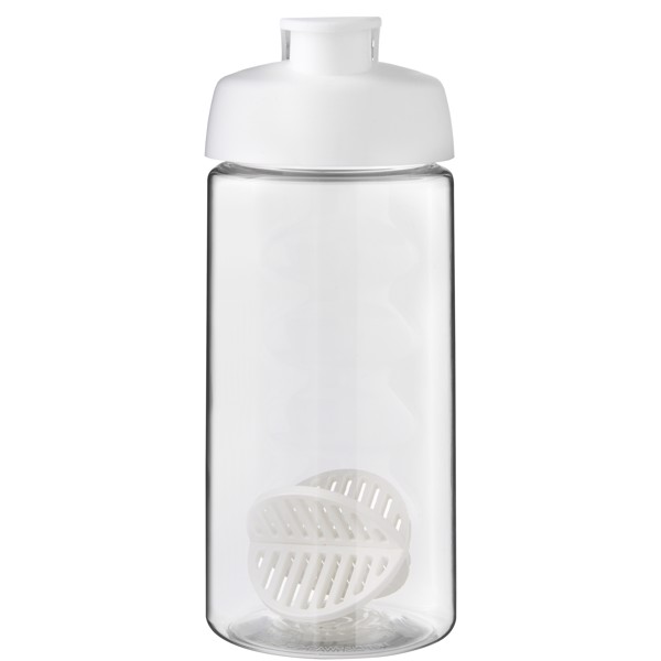 H2O Active® Bop 500 ml shaker bottle - White / Transparent