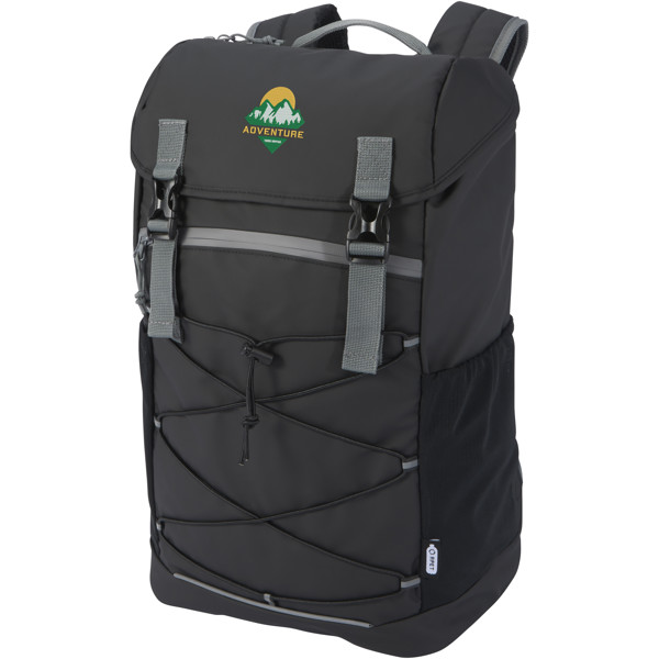 Aqua 15.6\" GRS recycled water resistant laptop backpack 23L