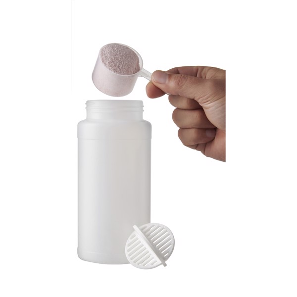Baseline Plus šejkr o objemu 500 ml - Červená s efektem námrazy / Čirá s efektem námrazy