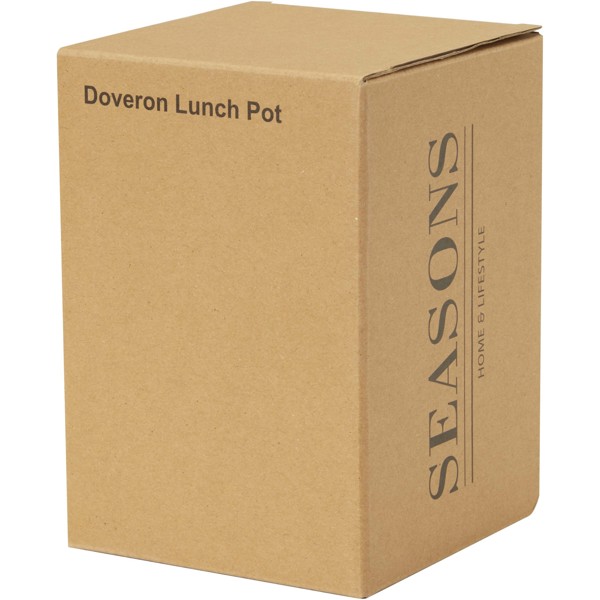 Doveron 500 ml recycled stainless steel insulated lunch pot - White