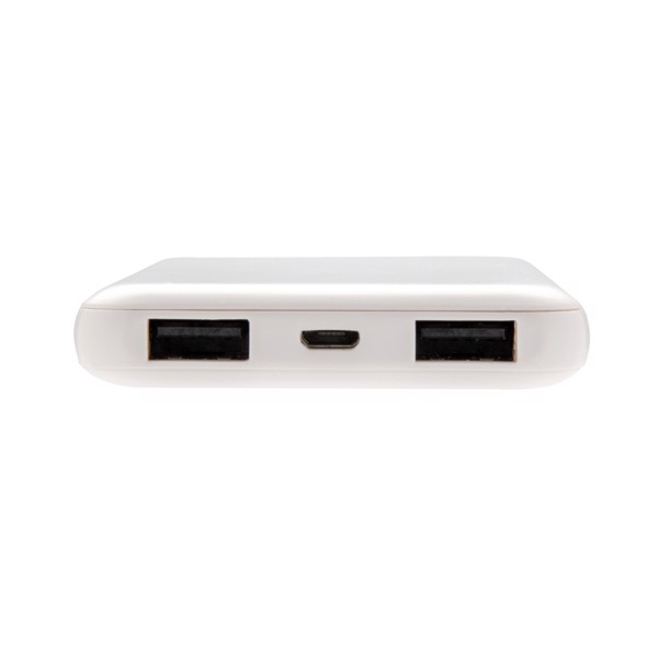 High Density 5.000 mAh Pocket Powerbank - White