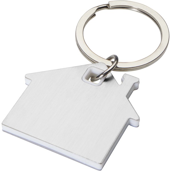 Nook house-shaped keychain - White