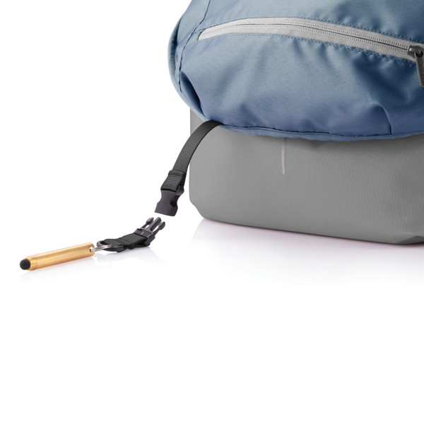 Bobby Soft, anti-theft backpack - Grey / Blue