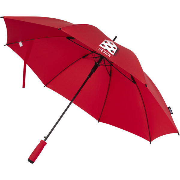 Niel 23\" auto open recycled PET umbrella - Red