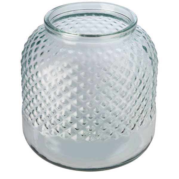 Estar recycled glass candle holder - Transparent clear