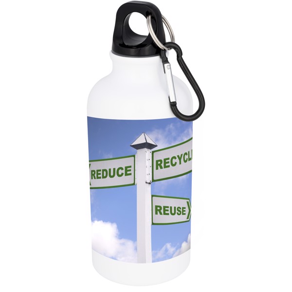 Oregon 400 ml sublimation water bottle - White