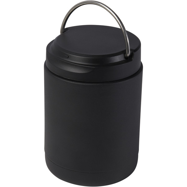 Doveron 500 ml recycled stainless steel insulated lunch pot - Black