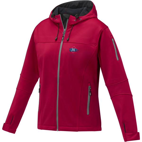 Match women's softshell jacket - Red / 2XL