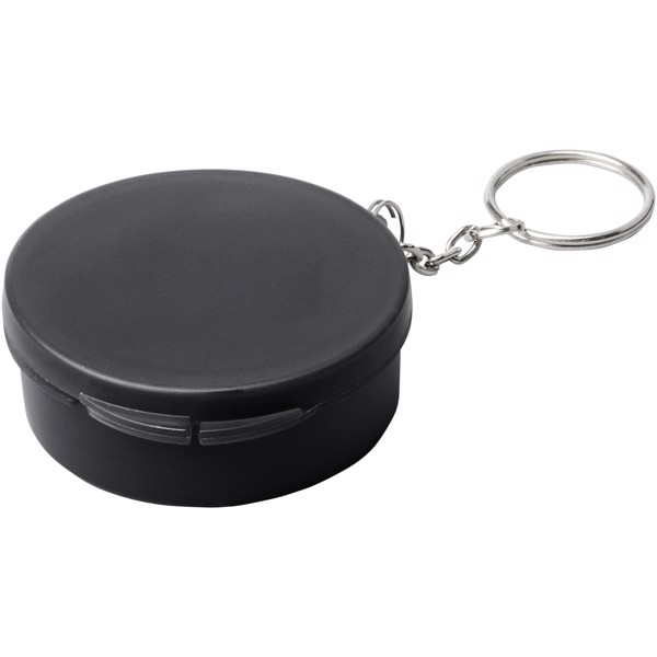 Silikonová hadička Rhine v klíčence, k opakovanému použití - Modrá