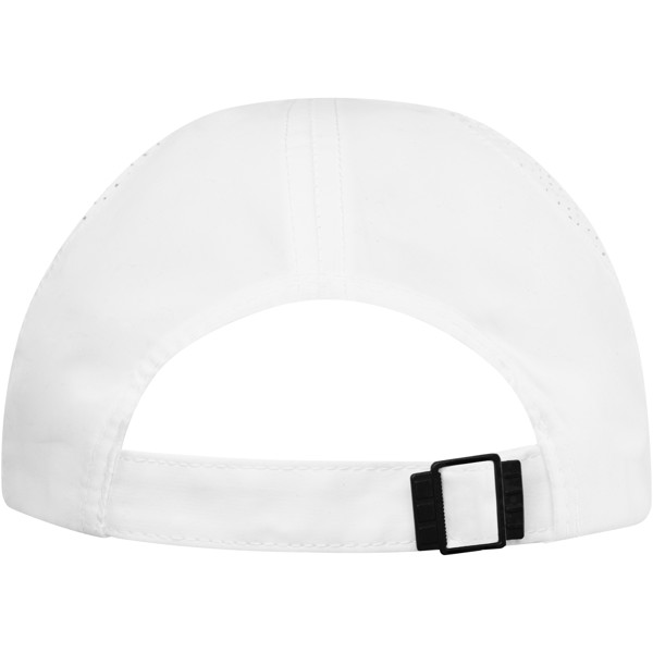 Gorra sandwich reciclada de 6 paneles Cool Fit GRS "Morion" - Blanco