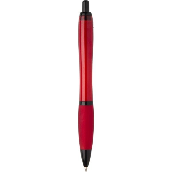 Nash recycled plastic ballpoint pen with black trims (black ink) - Red