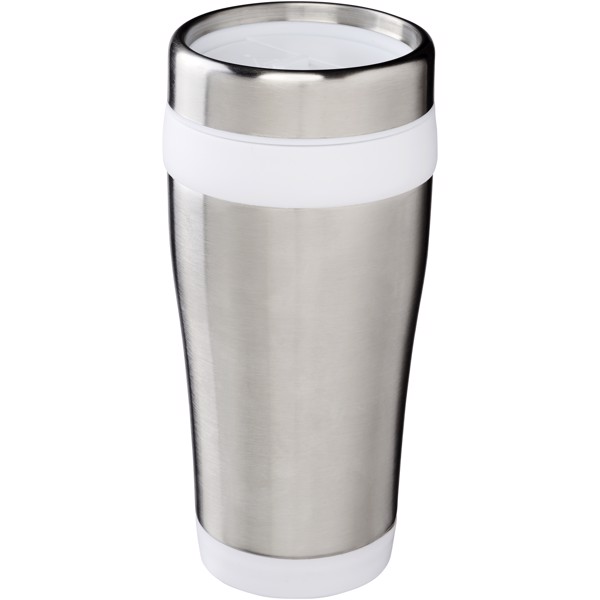 Elwood 410 ml insulated tumbler - Silver / White