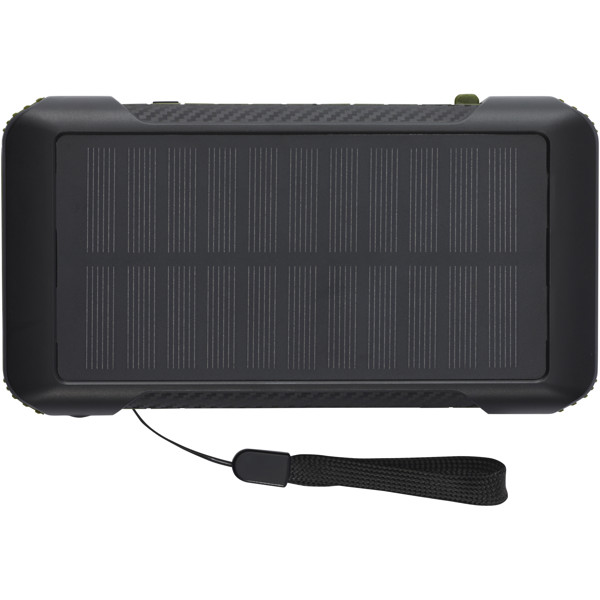 Soldy 10.000 mAh RCS recycled plastic solar dynamo power bank