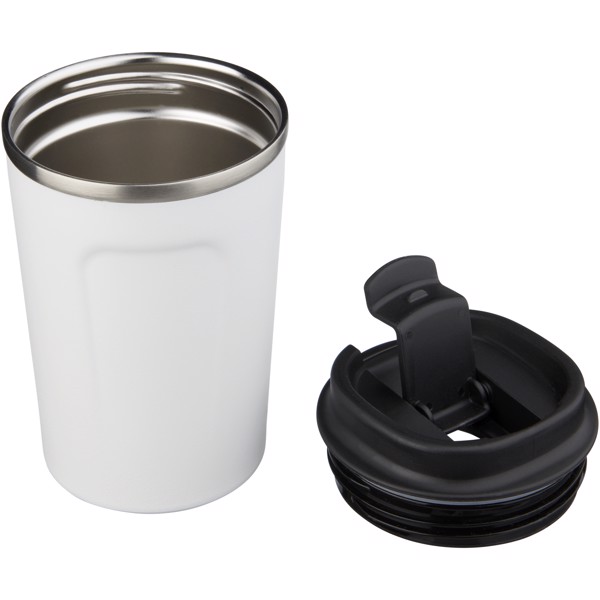 Vaso de 360 ml con aislamiento de cobre al vacío "Thor" - Blanco