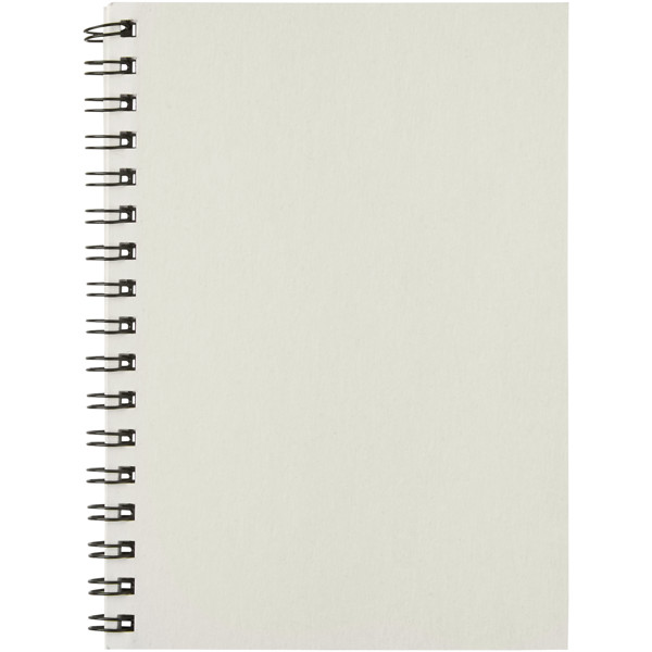 Desk-Mate® A6 colour spiral notebook - Ivory White
