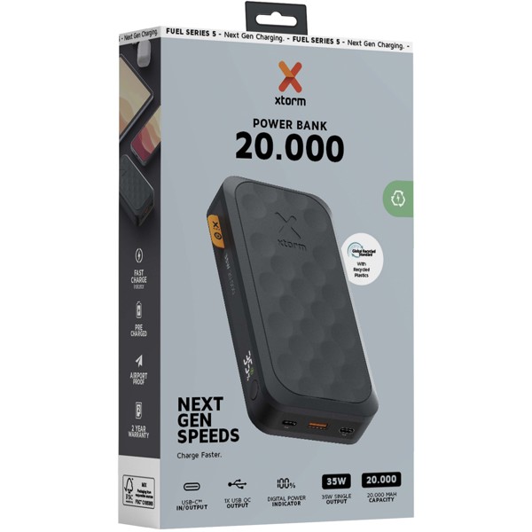 Xtorm FS520 Fuel Series 20.000 mAh 35W power bank - Midnight Black