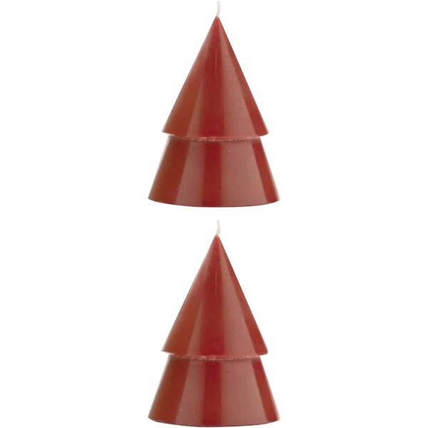 Originalhome Xmas tree candle set of 2 - M - Red