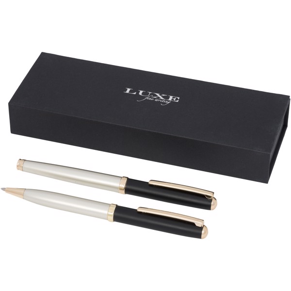 Nonet duo pen gift set - Solid black / Gold