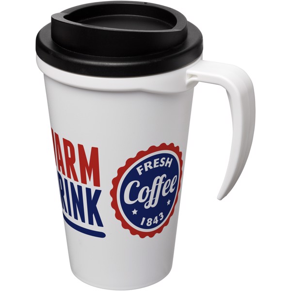 Americano® Grande 350 ml insulated mug - White / Black