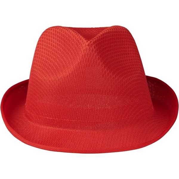 Klobouk Trilby - Červená s efektem námrazy