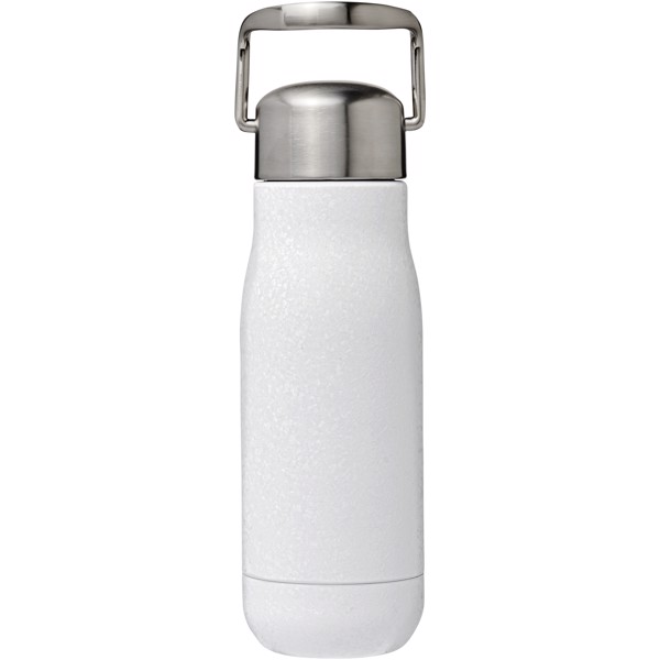 Yuki 350 ml copper vacuum insulated sport bottle - White