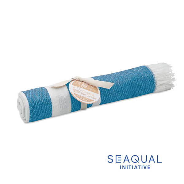 SEAQUAL® hammam towel 100x170 Wave - Turquoise