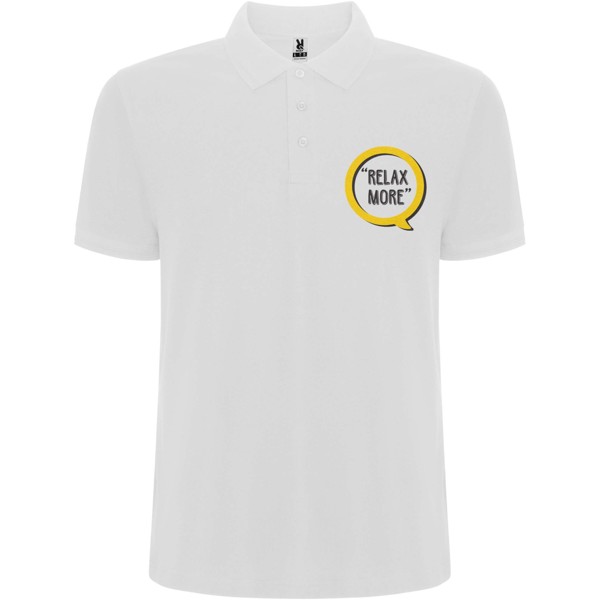 Pegaso Premium short sleeve men's polo - White / S