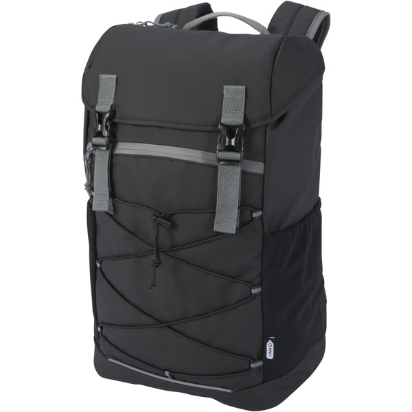 Aqua 15.6\" GRS recycled water resistant laptop backpack 23L