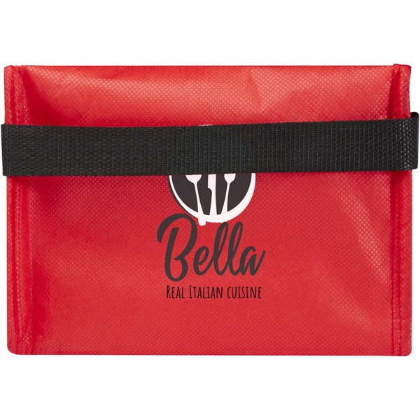 Spectrum 6-can recycled non-woven cooler bag 4L - Red