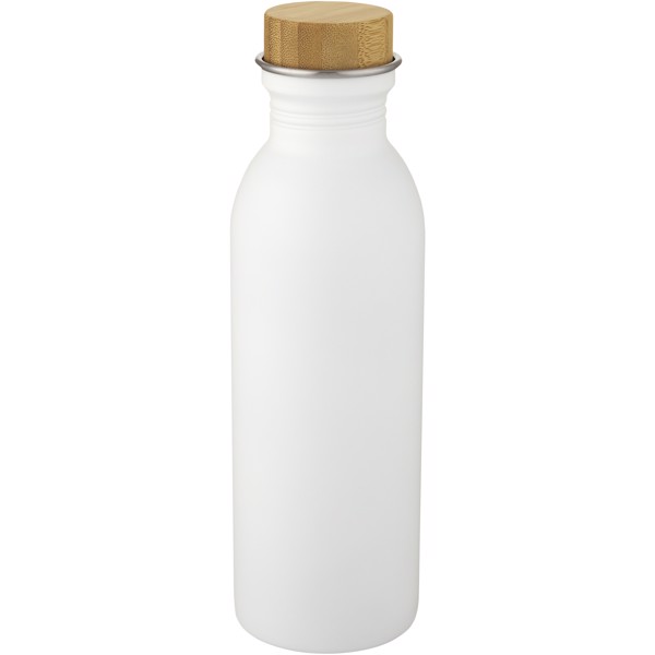Kalix 650 ml stainless steel water bottle - White