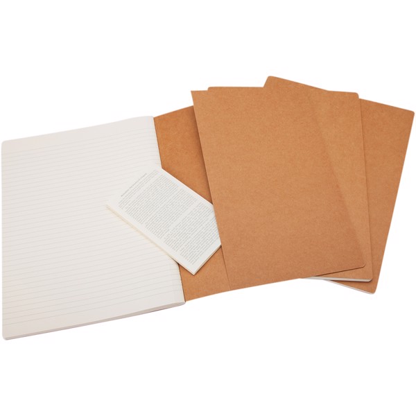 Moleskine Cahier Journal L - ruled - Kraft Brown