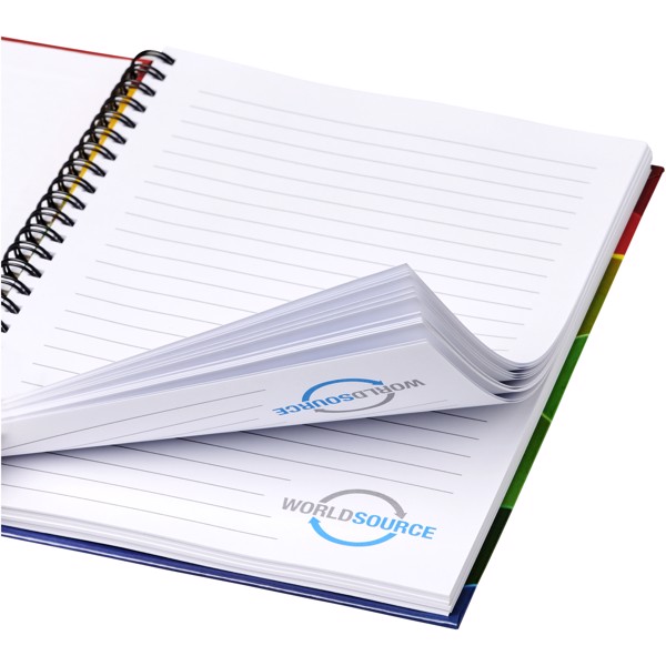 Wire-o A5 notebook hard cover - White / Black