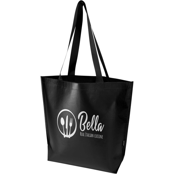 Duo GRS recycled double-laminated oversized tote bag 30L - Black
