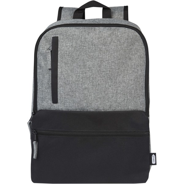 Reclaim 15\" GRS recycled two-tone laptop backpack 14L
