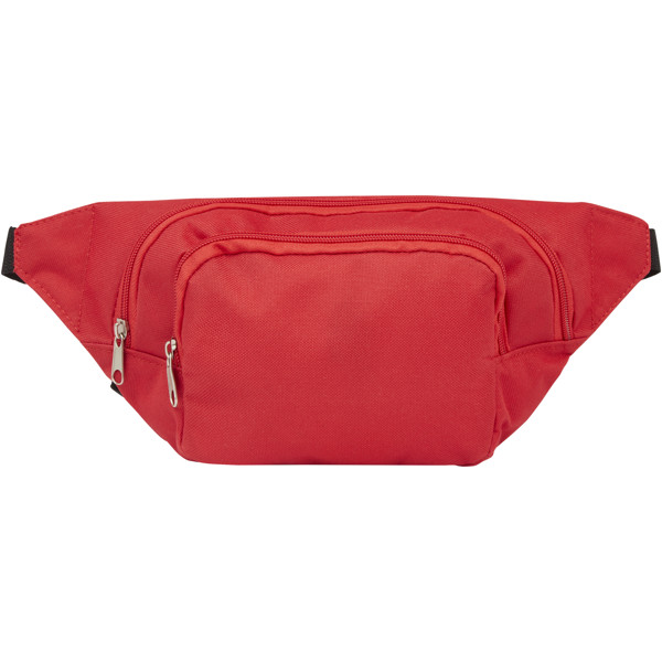 Santander waist bag with two compartments - Red