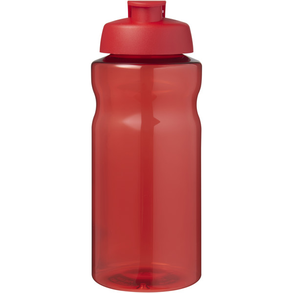 H2O Active® Eco Big Base 1 litre flip lid sport bottle - Red / Red