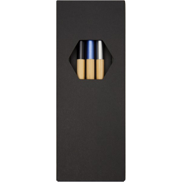 Kerf 3-piece bamboo pen set