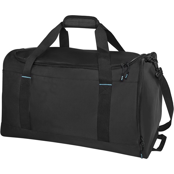 Bolsa de viaje de PET reciclado GRS "Baikal" - Negro intenso