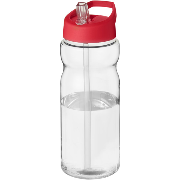 H2O Active® Base Tritan™ 650 ml spout lid sport bottle - Transparent Clear / Red