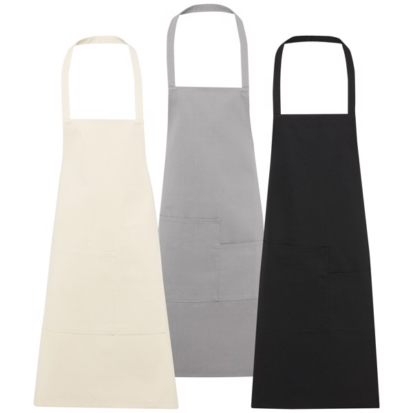 Khana 280 g/m² cotton apron - Grey