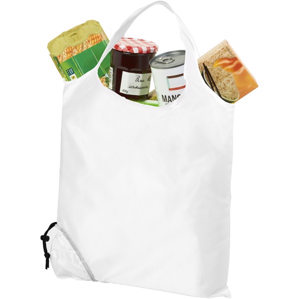 Bolsa Tote para compras plegable "Scrunchy" - Blanco
