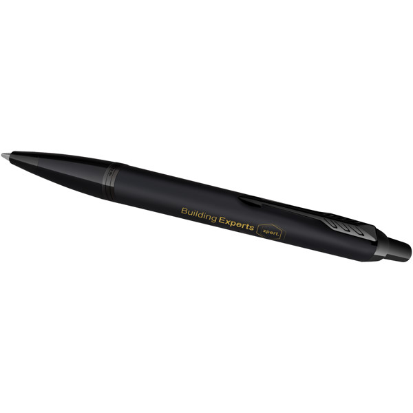 Parker IM achromatic ballpoint and rollerball pen set with gift box (black/blue ink)