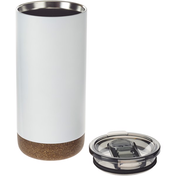 Valhalla 500 ml copper vacuum insulated tumbler - White