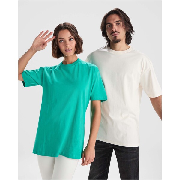 Bull short sleeve unisex oversized t-shirt - Pale Red / roly-XS