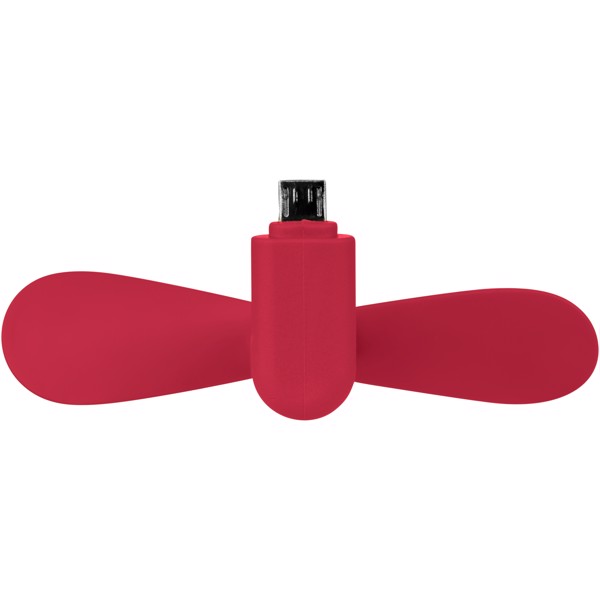 Micro USB Fan Airing - Červená s efektem námrazy