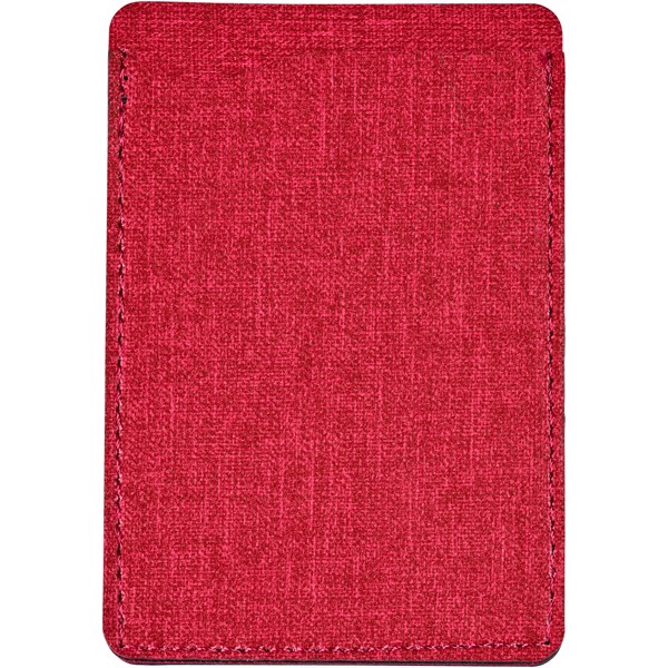 Telefonní pouzdro na karty Premium RFID - Červená s efektem námrazy