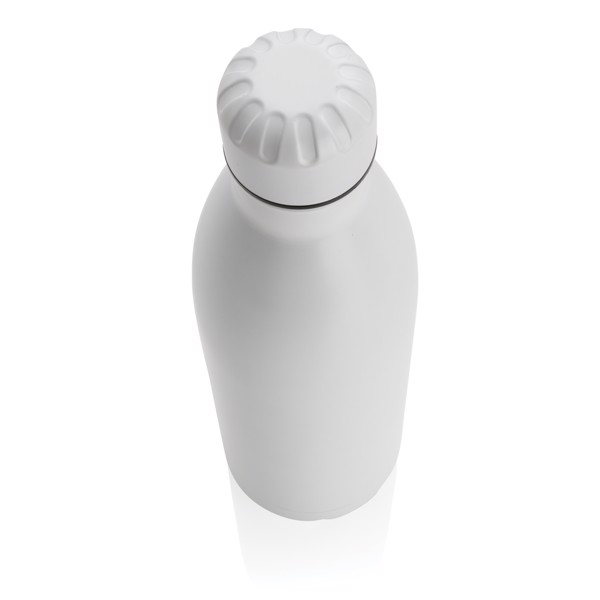 Solid colour vacuum stainless steel bottle 750ml - White