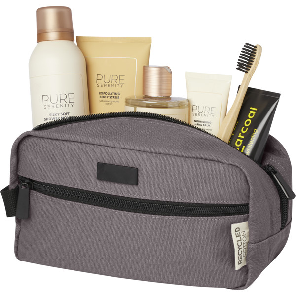 Joey GRS recycled canvas travel accessory pouch bag 3.5L - Grey
