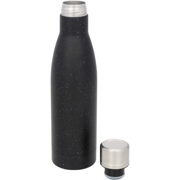 Vasa 500 ml speckled copper vacuum insulated bottle - Black